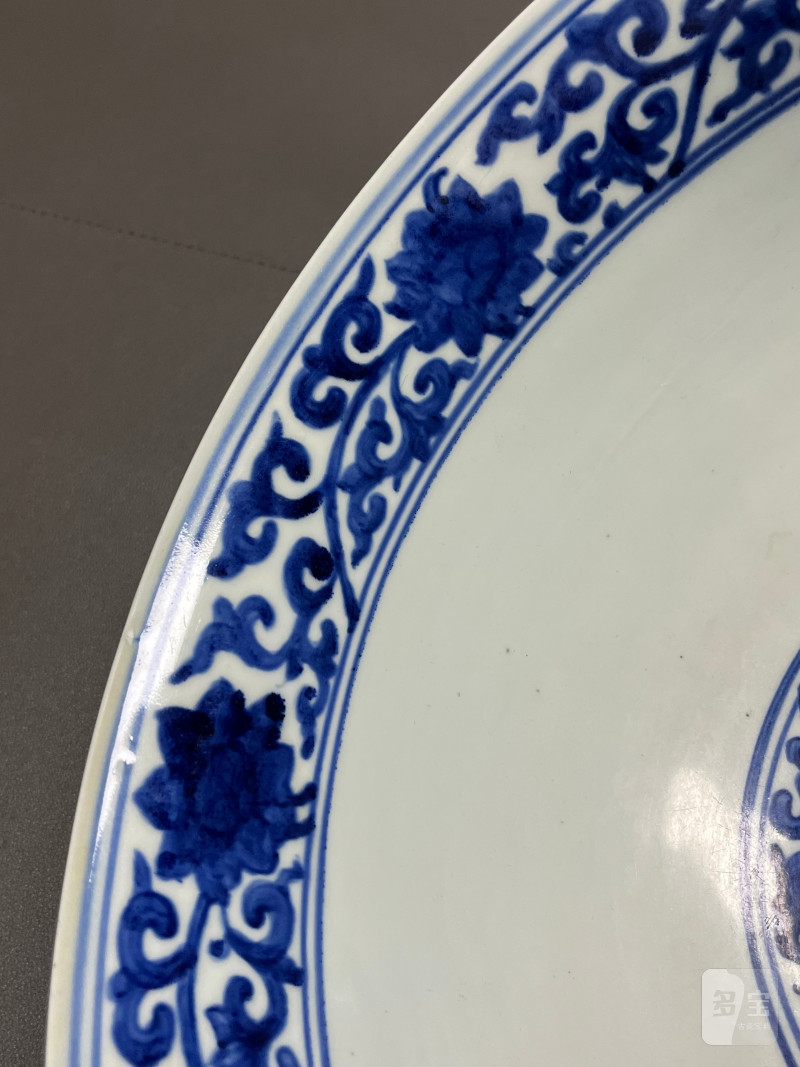 明嘉靖 青花缠枝莲纹大碗 - 图15